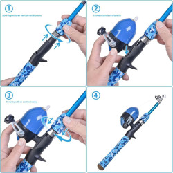 CODEK Juego de caña de pescar para niños | Juego de cañas de pesca ideales para niños