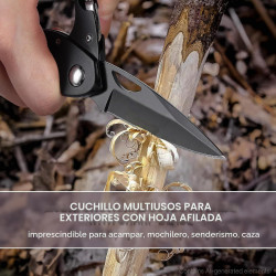 Mosquetón multiherramienta EDC | Mosqueton multiherramineta para actividades al aire libre