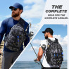 PLUSINNO Mochila de pesca  | Mochila de pesca con equipo completo