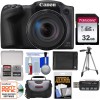 Canon PowerShot SX420 es una cámara digital Wi-Fi (negro) con tarjeta de 32 GB + funda + batería + trípode + kit (renovado)