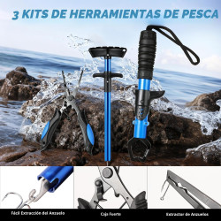 PLUSINNO Mochila de pesca  | Mochila de pesca con equipo completo