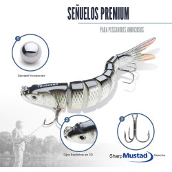 TRUSCEND - Señuelos de pesca | Señuelos realistas de hundimiento lento para pesca