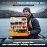 PLUSINNO Caja de aparejos grande para pesca | Caja grande almacenamiento de accesorios de pesca