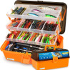 PLUSINNO Caja de aparejos grande para pesca | Caja grande almacenamiento de accesorios de pesca