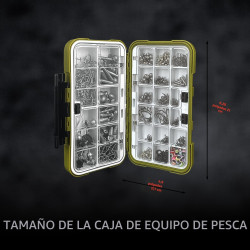 Kit de accesorios de pesca | Kit de anzuelos y pesas de pesca