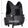 MGFLASHFORCE Chaleco táctico Airsoft | Chaleco ajustable modular de paintball