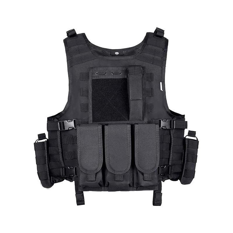 MGFLASHFORCE Chaleco táctico Airsoft | Chaleco ajustable modular de paintball