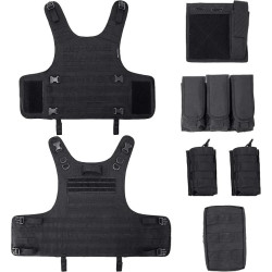 MGFLASHFORCE Chaleco táctico Airsoft | Chaleco ajustable modular de paintball