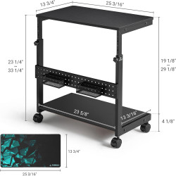 EUREKA ERGONOMIC Carrito de computadora | Carrito para torres de compuadora