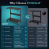 EUREKA ERGONOMIC Carrito de computadora | Carrito para torres de compuadora
