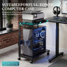 EUREKA ERGONOMIC Carrito de computadora | Carrito para torres de compuadora