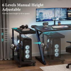 EUREKA ERGONOMIC Carrito de computadora | Carrito para torres de compuadora