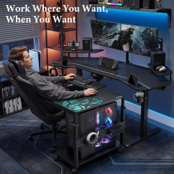 EUREKA ERGONOMIC Carrito de computadora | Carrito para torres de compuadora