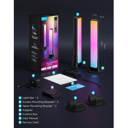 Govee Barras de luz LED inteligentes | Con aplicacion de movil para justar colores