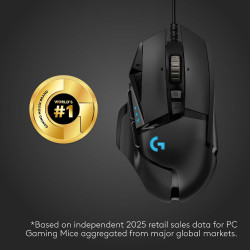 Logitech G 502 HERO Ratón para juegos | Raton con cable de alto rendimiento para PC