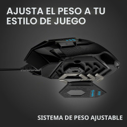 Logitech G 502 HERO Ratón para juegos | Raton con cable de alto rendimiento para PC