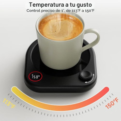 Calentador de taza de café para escritorio |Calentador de tazas de cafe para escritorio con temperatura ajustable