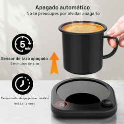 Calentador de taza de café para escritorio |Calentador de tazas de cafe para escritorio con temperatura ajustable