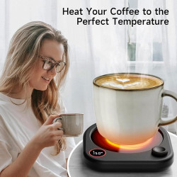 Calentador de taza de café para escritorio |Calentador de tazas de cafe para escritorio con temperatura ajustable