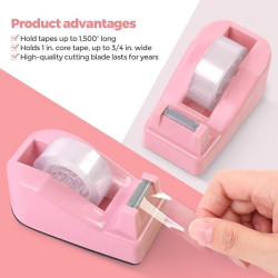 SKYDUE 10 accesorios de escritorio rosa | 10 Accesorios multiusos de escritorio color rosa