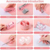 SKYDUE 10 accesorios de escritorio rosa | 10 Accesorios multiusos de escritorio color rosa