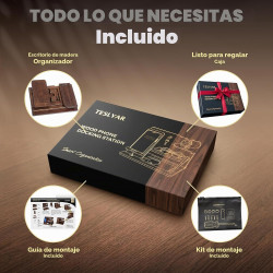 TESLYAR Estación de acoplamiento para escritorios | Estacion de acoplamiento para accesorios de escritorio