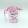 Juego de vasos medidores de plástico