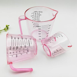 Juego de vasos medidores de plástico