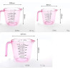 Juego de vasos medidores de plástico