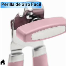 GORILLA GRIP Abrelatas manual de acero inoxidable resistente con borde liso y abrebotellas