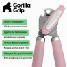 GORILLA GRIP Abrelatas manual de acero inoxidable resistente con borde liso y abrebotellas