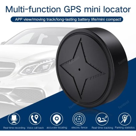 Rastreador GPS para vehículos, sin suscripción, rastreador magnético fuerte GPS antipérdida, localizador GPS más pequeño en