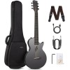 Enya NOVA Go SP1 - Guitarra eléctrica acústica de fibra de carbono con Smart AcousticPlus de 35 pulgadas, kit de iniciación de