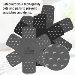 All-Clad Juego de protectores de ollas | Protectores antideslizantes para ollas