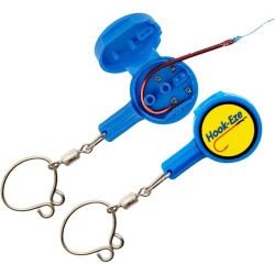 HOOK-EZE Herramienta para atar nudos de pesca | Proteccion y almacenamiento para ganchos de pesca