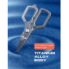 HOOK-EZE Alicates de pesca de titanio |Alicates resistentes al agua de mary echo de titanio