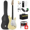 Donner DST-102 - Kit de guitarra eléctrica de 39 pulgadas, con amplificador, bolsa, capo, correa, cuerda, sintonizador, cable,