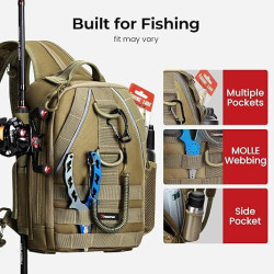 Piscifun Travel X - Bolsa de almacenamiento de pesca | Mochila de alamcenamiento multifuncional de pesca