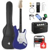 Donner DST-102 - Kit de guitarra eléctrica de 39 pulgadas, con amplificador, bolsa, capo, correa, cuerda, sintonizador, cable,