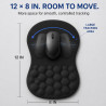 Alfombrilla de mouse ergonómica | Alfombrilla para mouse con reposamuñecas y viscoelastica