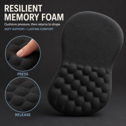 Alfombrilla de mouse ergonómica | Alfombrilla para mouse con reposamuñecas y viscoelastica