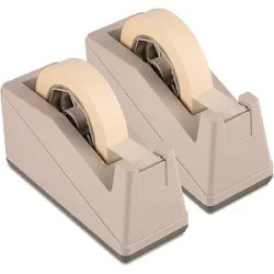 Lichamp Paquete de 2 dispensadores de cinta para escritorios | Dispensadores de cinta adhesiva para escritorios