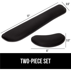 GORILLA GRIP Reposamuñecas | Reposamuñecas de escritorio con memory foam