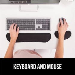 GORILLA GRIP Reposamuñecas | Reposamuñecas de escritorio con memory foam