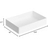 Amazon Basics Organizador de escritorio | 3 Bandejas rectangulares organizadoras para escritorio