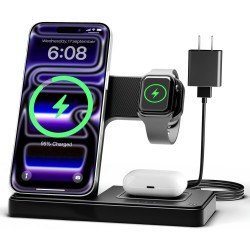 Estación de carga inalámbrica para iPhone | Estacion de carga para celular, watch y airbuds