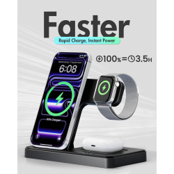Estación de carga inalámbrica para iPhone | Estacion de carga para celular, watch y airbuds