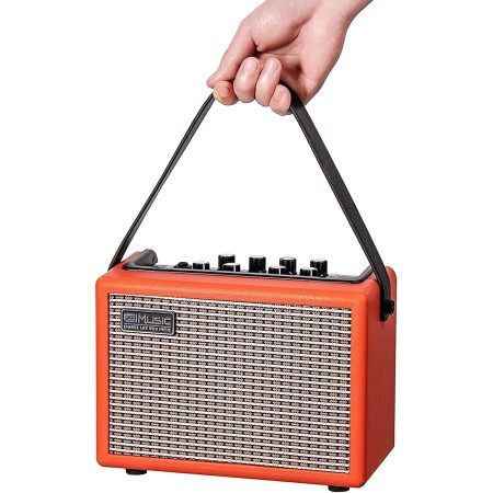 Amplificador de guitarra acústica/eléctrica, amplificador Bluetooth portátil de 15 vatios para guitarra acústica/eléctrica con