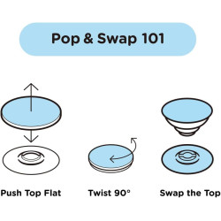 PopSockets - Agarre para teléfono | Agarre adhesivo para telefonoscon soporte expandible