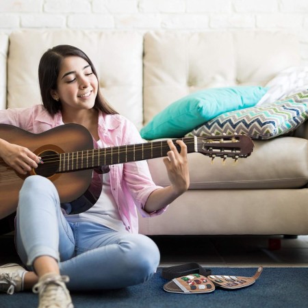 XTON Soporte para púas de guitarra eléctrica acústica, caja de almacenamiento de púas, bolsa de almacenamiento de púas de piel